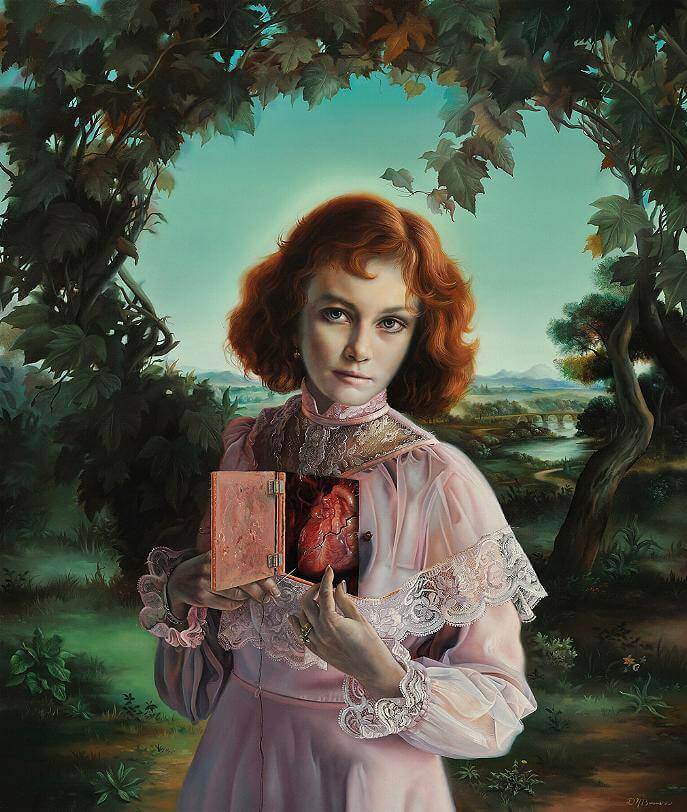 "Heart Throb" by David M. Bowers; oil portrait