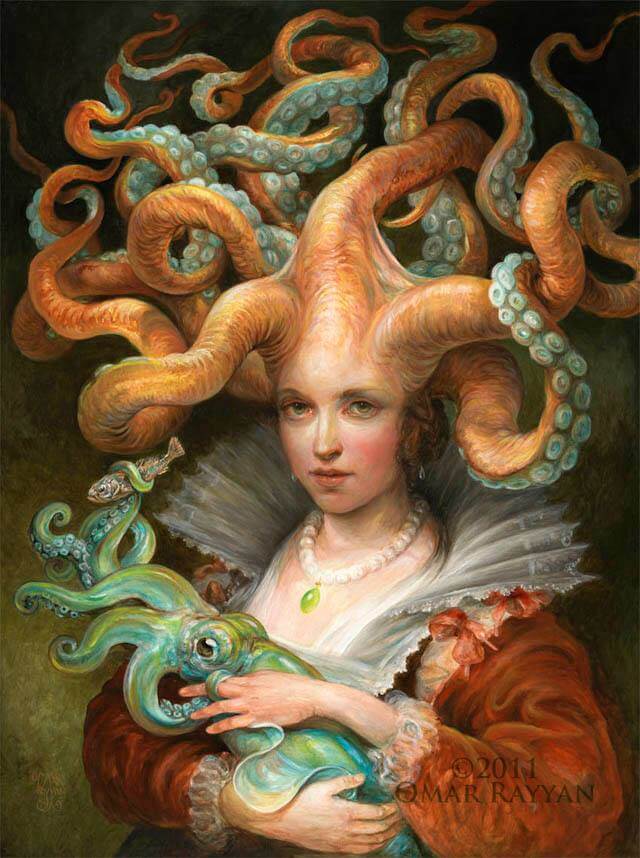 "Contessa with Squid" by Omar Rayyan 