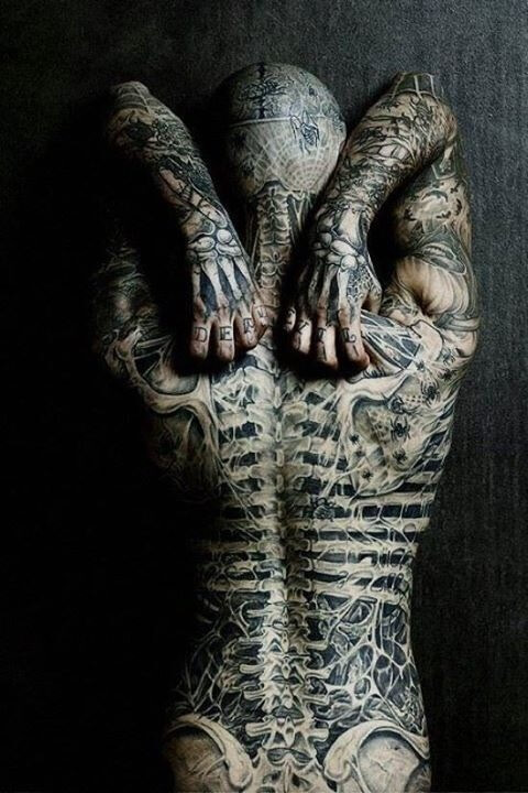 In absence of sexy zombie men, you get Rick Genest!